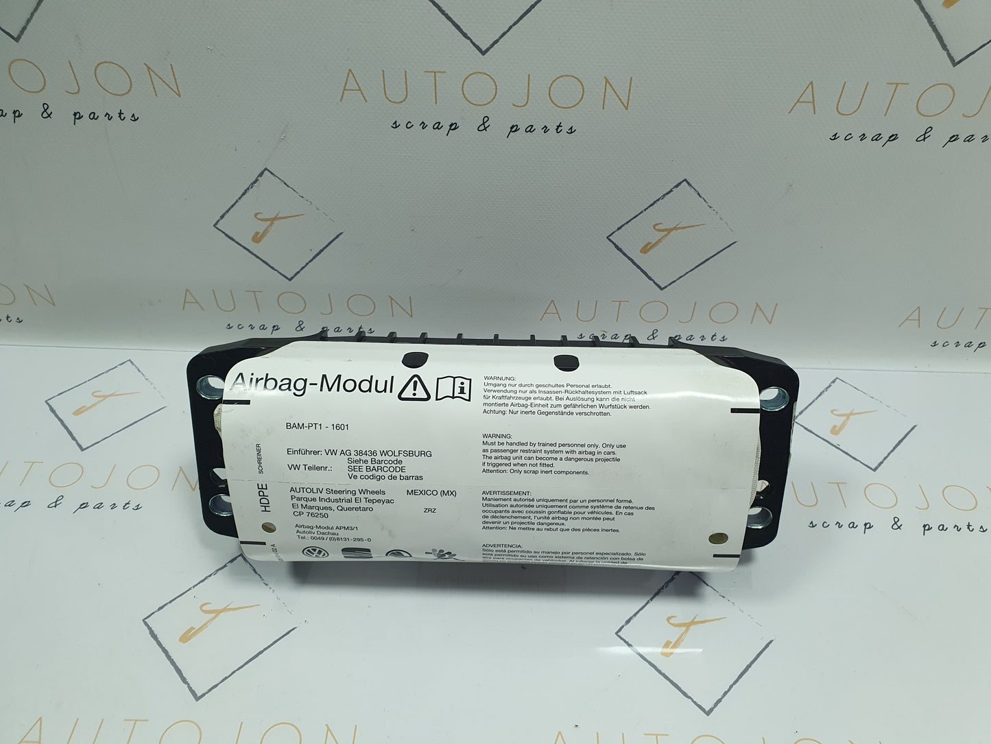 Kit airbag complet plansa bord Volkswagen Jetta (1K2) Berlina 1.6 TDI CAYC 2010