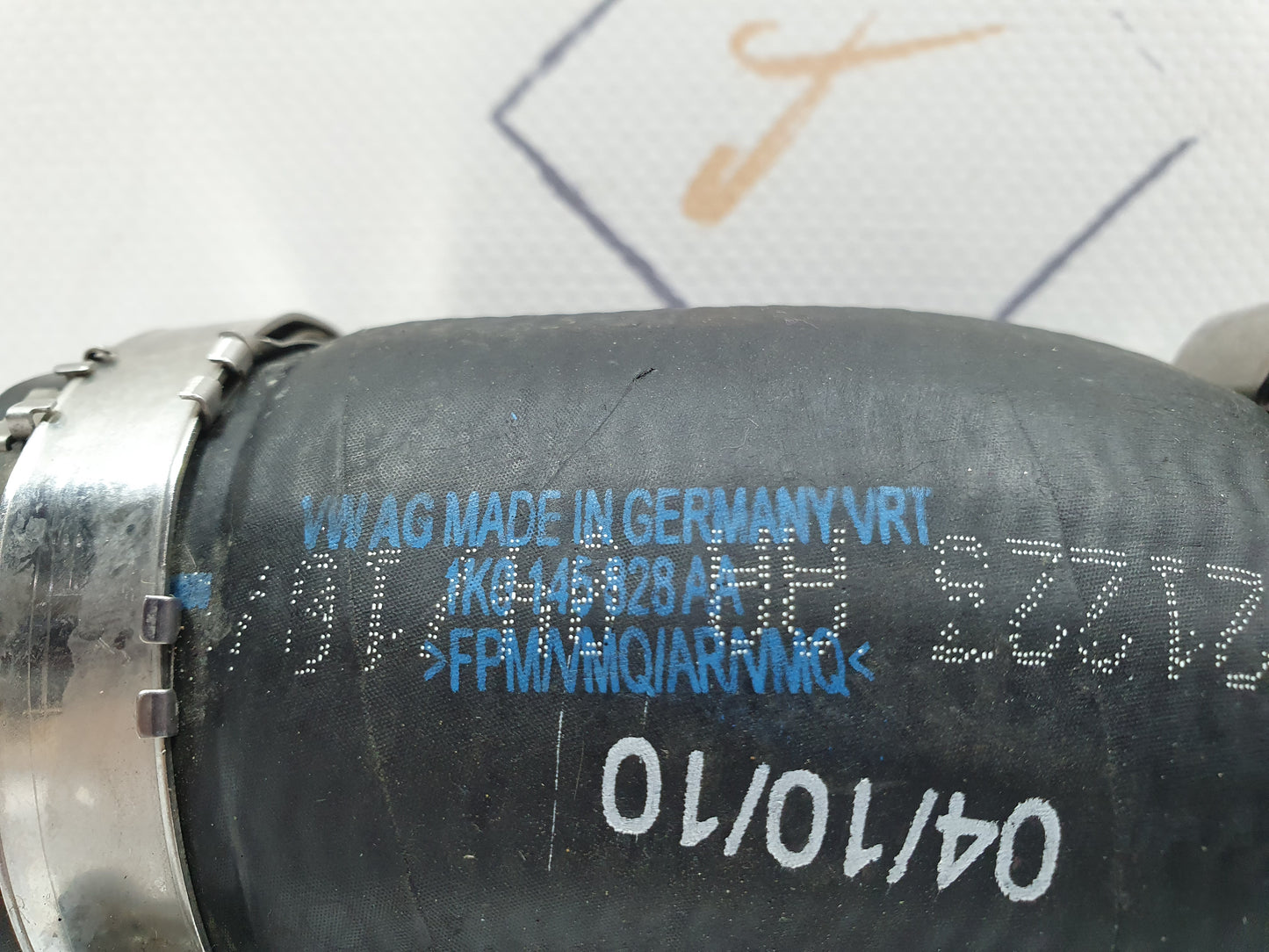 Furtun intercooler 1K0145828AA Volkswagen Jetta (1K2) Berlina 1.6 TDI CAYC 2010