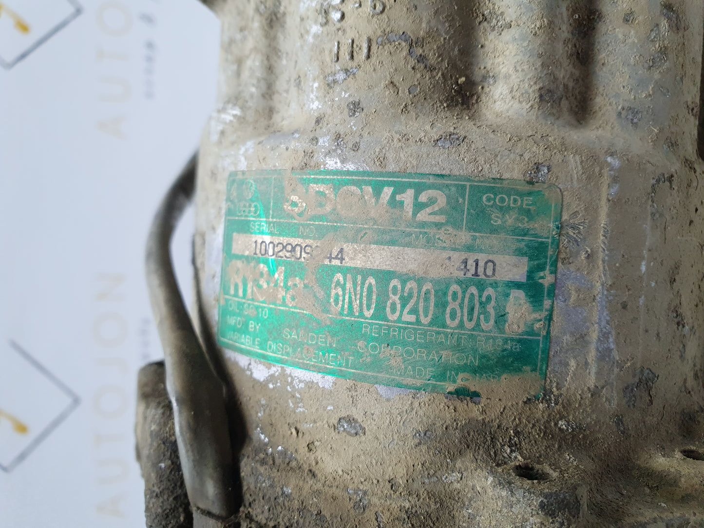 Compresor AC VOLKSWAGEN LUPO (6X1, 6E1) [ 1998 - 2005 ] OEM 6N0820803B / 6N0 820 803 B